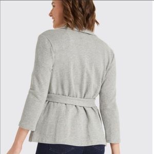 Draper James Gray Wrap Cardigan